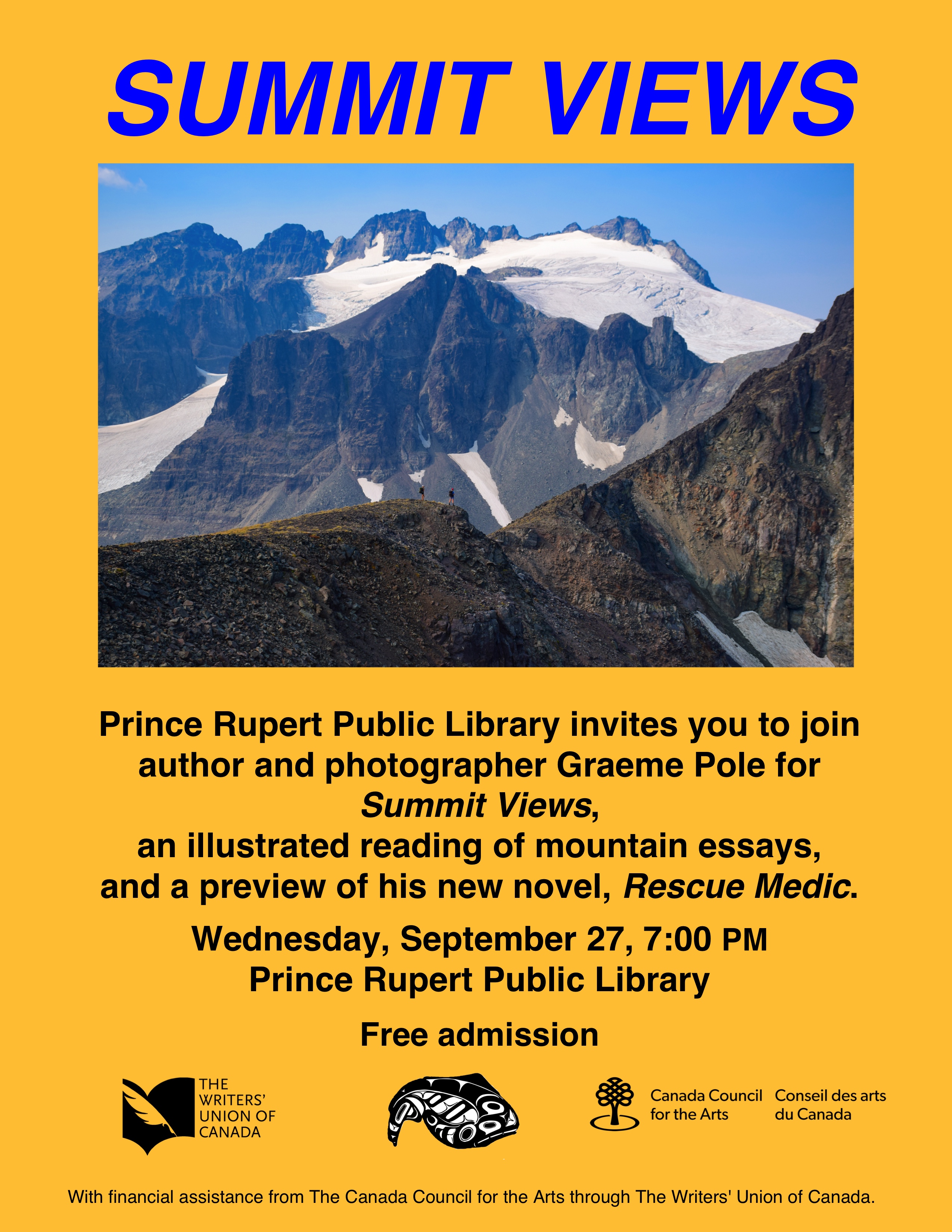 Graeme Pole Prince Rupert Library reading